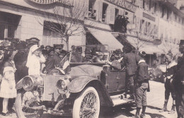 Bulle. Internés Français En Suisse, Départ Pour Le Cantonnement Devant L'Hôtel De Ville, Bazar Français, Confiserie - Bulle