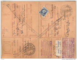 1p076: Geweigerde Betaalkaart: N°211: HANDZAME 1925 + Fiskale Zegels - 1921-1925 Small Montenez