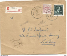 6Rm-409: N° 821: = Port Drukwerk:aangetekend Verstuurd: N°696: Open Brief Voor " IMPRIME :onbekend Op Adres - 1951-1975 Heraldieke Leeuw