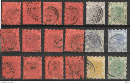 _7Rr-884:  Restje Van 18 Zegels  Queen Victoria... Diverse...om Verder Uit Te Zoeken.. - Used Stamps