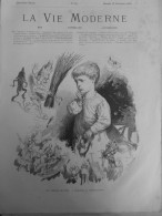 1880 NOEL SOULIER SOUHAIT VOEUX JOUET DESSIN FERDINANDUS  1 JOURNAL ANCIEN - Zonder Classificatie