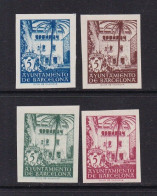 1945 - España - Barcelona - Edifil 65s/68s - Casa Del Arcediano - MNG - Valor Catalogo 56 € - Barcelona