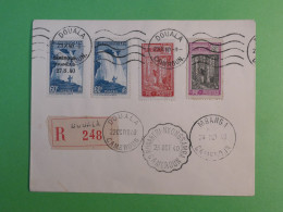 C CAMEROUN BELLE LETTRE  RECO. 1940 DOUALA . A MBANGA + N°262 +BEL AFF.  INTERESSANT+ ++++ - Storia Postale