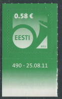 Estonia:Unused Stamp Postal Horn 0,58, Corner!, 2011, MNH - Estonie