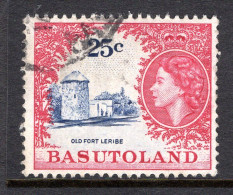 Basutoland 1961-63 Decimal Pictorials - 25c Old Fort Leribe Used (SG 77) - 1933-1964 Kolonie Van De Kroon