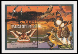 Zentralafrikanische Rep. 1997 - Mi-Nr. Block 588 A ** - MNH - Schmetterlinge - Centrafricaine (République)