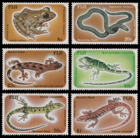Fidschi 1986 - Mi-Nr. 548-553 ** - MNH - Reptilien / Reptiles - Fiji (...-1970)