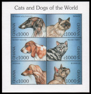 Ghana 1997 - Mi-Nr. 2625-2630 ** - MNH - Katzen / Cats - Hunde / Dogs - Ghana (1957-...)