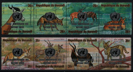 Burundi 1975 - Mi-Nr. 1205-1212 ** - MNH - Wildtiere / Wild Animals - Nuovi