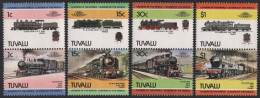 Tuvalu 1984 - Mi-Nr. 248-255 ** - MNH - Lokomotiven / Locomotives - Tuvalu