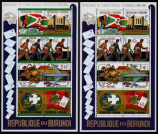 Burundi 1974 - Mi-Nr. Block 79-80 A ** - MNH - UPU - Nuovi