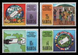 Samoa 1993 - Mi-Nr. 759-762 ** - MNH - Weltposttag - Amerikaans-Samoa
