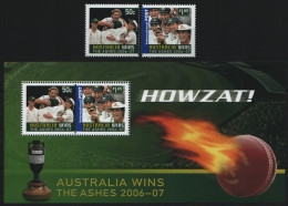 Australien 2007 - Mi-Nr. 2751-2752 & Block 67 ** - MNH - Kricket - Mint Stamps