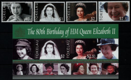 Tokelau 2006 - Mi-Nr. 359-362 & Block 34 ** - MNH - Queen Elisabeth II - Tokelau