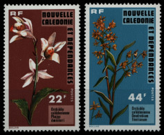 Neukaledonien 1977 - Mi-Nr. 593-594 ** - MNH - Orchideen / Orchids - Ongebruikt