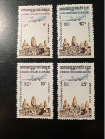 1984 Kampuchea N°Y&T Poste Aérienne 32 à 35 Série Complète Neuf Sans Charnière ** MNH - Kampuchea