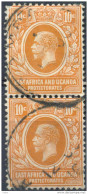 Em663: EAST AFRICA AND UGANDA PROTECTORATES : Y.&T. :.N° 136 : Paar... 1 Stamp Damaged... - Protectorados De África Oriental Y Uganda