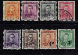 NEW ZEALAND 1947,1952,1953 GEORGE VI  SCOTT #258-264,279,285  USED - Used Stamps