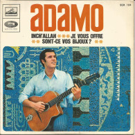 45T ADAMO - Inch' Allah - EMI EGR 184 - Belgique - 1967 - Verzameluitgaven