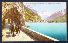 Uri. Axenstrasse. Lac Des 4 Cantons, Flüelen Et Bristenstock (3074 M). Diligence. 1913 - Flüelen