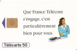 F611A - 12/1995 - FRANCE TÉLÉCOM S'ENGAGE - 50 GEM1B - 1995