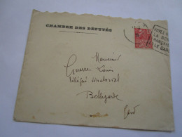 Autographe De Bazile Nimes Profession De Foi Discour De 1931 Enveloppe Chambre Des Deputés - Personajes Historicos