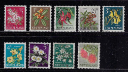 NEW ZEALAND 1960-1966 SCOTT #333-341 USED - Gebraucht