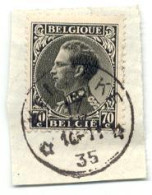 Ek29:N° 411: Op Fragment: Sterstempel: * KEMSEKE * - 1934-1935 Leopoldo III