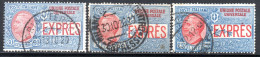 2149. ITALY 1908-1926 SPECIAL DELIVERY SC. E6-E8 - Express Mail