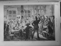 1872 NOEL ALLEMAGNE BRASSERIE BAVAROISE MUSICIENS JOUR DE L AN  1 JOURNAL ANCIEN - Non Classés