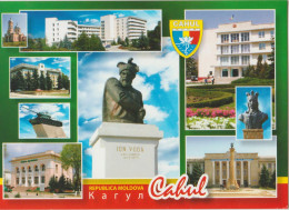 R. Moldova - Cahul - Ion Voda - Universitatea - Monumentul Tancul - Banca - Consiliul Raional - Biserica - Moldova