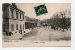 - CPA MARSEILLE (13) - La Gare 1906 - Photo Lacour N° 60 - - Station Area, Belle De Mai, Plombières