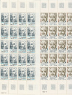 6 Feuilles Complètes De 50 Timbres De La Série N° 1986/1990A Personnages Célèbres. - Ganze Bögen