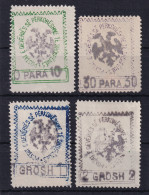 ALBANIA 1913 - MLH - Sc# 27, 30-33 - Albanië