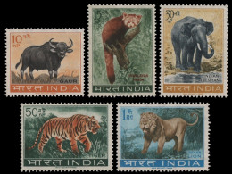 Indien 1963 - Mi-Nr. 358-362 ** - MNH - Wildtiere / Wild Animals - Nuevos