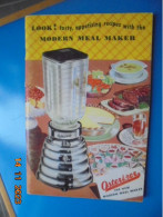 Osterizer The New Modern Meal Maker - John Oster Manufacturing Company 1953 - American (US)