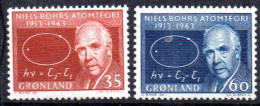 Groenland:: Yvert N° 53/54**; MNH; Atome; Cote 7€ - Ongebruikt