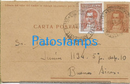 218460 ARGENTINA BUENOS AIRES CANCEL AMBULANT POSTAL STATIONERY C / POSTAGE ADDITIONAL POSTCARD - Entiers Postaux