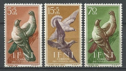 IFNI 1957 N° 109/111 ** Neufs MNH Superbe Faune Oiseau Bird Colombes  Animaux En Faveur De L' Enfance Indigène - Ifni