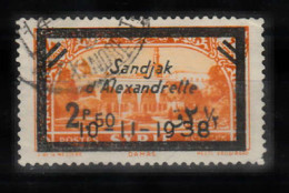 (H-023) 1938 SURCHARGE SANDJAK D'ALEXANDRETTE STAMPS ATATURK MORNING WITH BLACK FRAME USED - 1934-39 Sandjak D'Alexandrette & Hatay