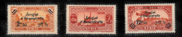 (H-011/12) 1938 HATAY STAMPS WITH BLACK SANDJAK D'ALEXANDRETTE SURCHARGE ON SYRIA POSTAGE AIRPOST STAMPS MNH** - 1934-39 Sandjak Alexandrette & Hatay