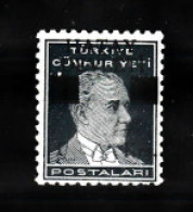 (H-05) 1939 BLACK "" HATAY DEVLETI "" OVERPRINTED POSTAGE STAMPS ON TURKISH REPUBLIC POSTAGE STAMPS MH* ERROR - 1934-39 Sandschak Alexandrette & Hatay