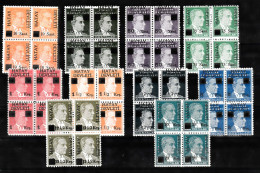 (H-01/10) 1939 BLACK "" HATAY DEVLETI "" OVERPRINTED POSTAGE STAMPS ON TURKISH REPUBLIC POSTAGE STAMPS MNH** BL OF 4 - 1934-39 Sandschak Alexandrette & Hatay