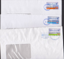 Radebeul  Wunschbriefmarken Von Postmodern Zu 50, 90 Und 130 Cent, Lößniczt-Druck - Private & Local Mails