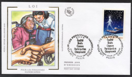 FRANCE FDC 2005 - YT N°3803 - LOI POUR LES PERSONNES HANDICAPEES - PARIS - 2000-2009