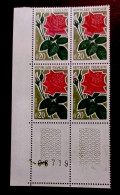 France Bloc De 4  Timbres N** YT N° 1356 ROSES - Ganze Bögen