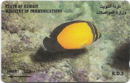 Kuwait - (GPT) - Fish Chaetodon Melapterus - 39KWTC (Dashed Ø, Letter B) - 1997, Used - Koweït