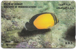 Kuwait - (GPT) - Fish Chaetodon Melapterus - 39KWTC (Normal 0) - 1997, Used - Koweït