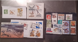 Sweden Svezia Lot 27 Stamps Various  Booklet Fragment  And Other Travelled In 2022 And 2023 - Gebraucht
