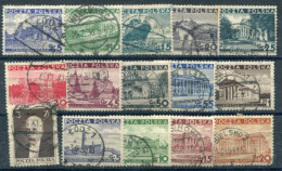 POLAND 1935-37 Definitive Used.  Michel 301-311, 315-18 - Used Stamps